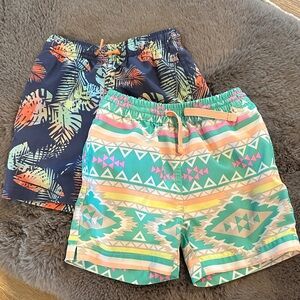 Set of Two Pairs of 4T Boys Swim Trunks, Ingear and Chubbies